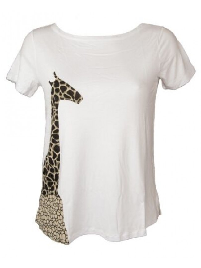 SG Maglia donna RAGNO manica corta t-shirt maglietta girocollo viscosa articolo 