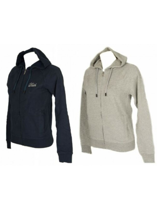 SG Maglia felpa con zip cappuccio e tasche cotone donna manica lunga tempo liber