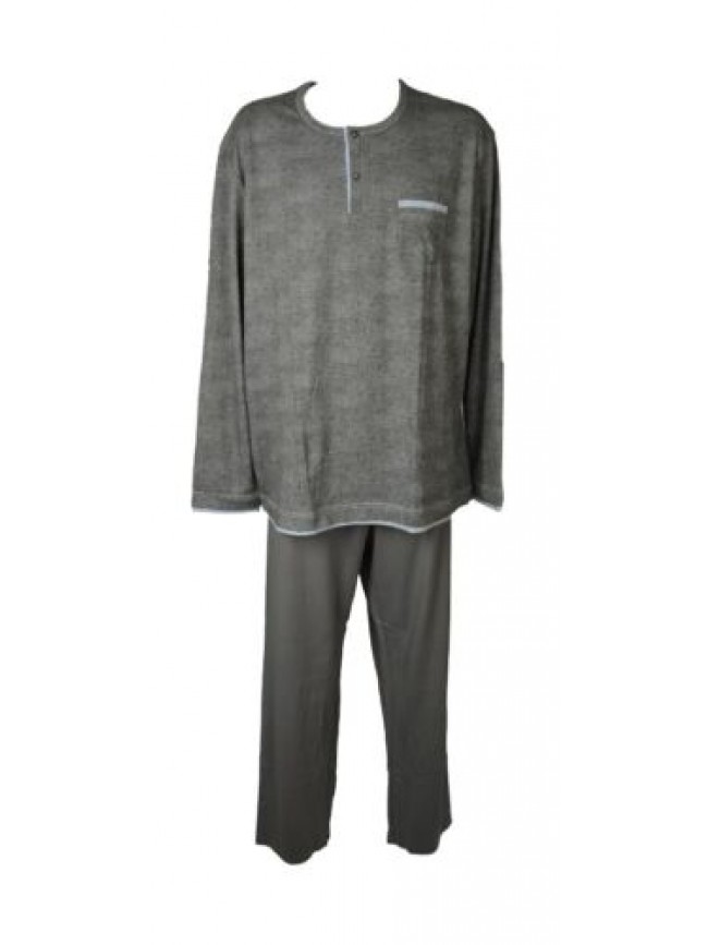 SG Pigiama uomo YOU 365 cotone estivo manica lunga collo serafino pantalone e ma