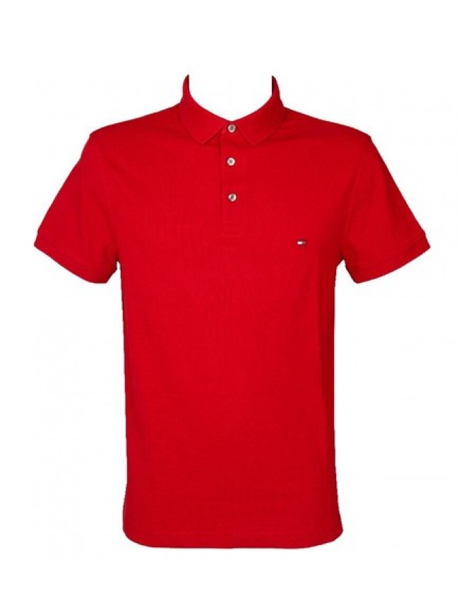 SG Polo uomo TH TOMMY HILFIGER maglia manica corta con colletto e bottoni cotone