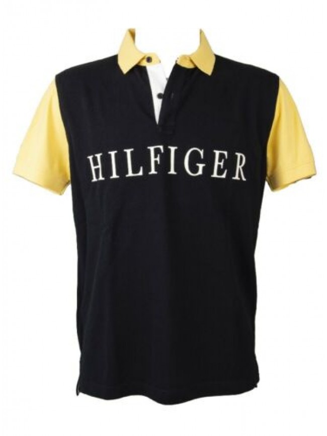 SG Polo uomo TOMMY HILFIGER mezza manica con colletto e bottoni articolo XM0XM01