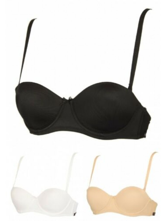 SG Reggiseno donna imbottito con ferretto a fascia con lacci removibili RAGNO ar