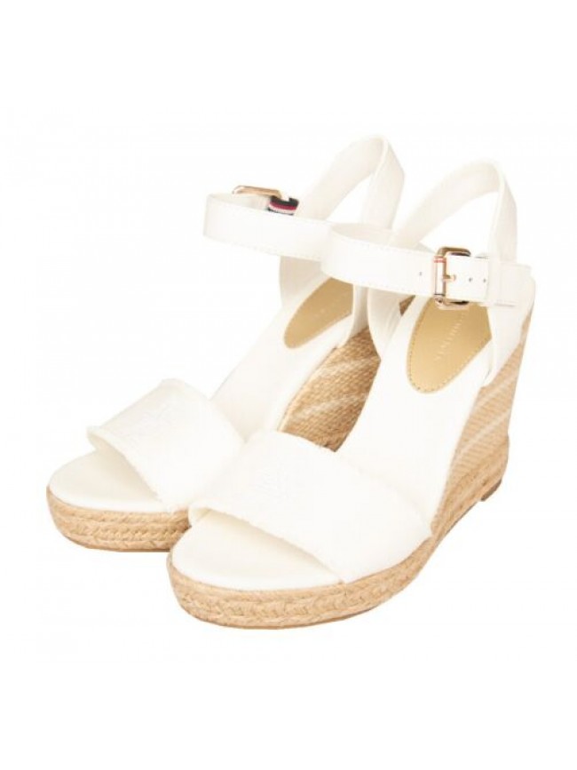 SG Sandalo donna TOMMY HILFIGER con zeppa e agganciatura alla caviglia articolo 