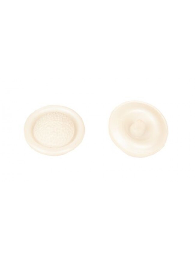SG Set 10 bottoni rotondi con gambo per cucire in plastica mm.27 x 27 x 10 mm ar