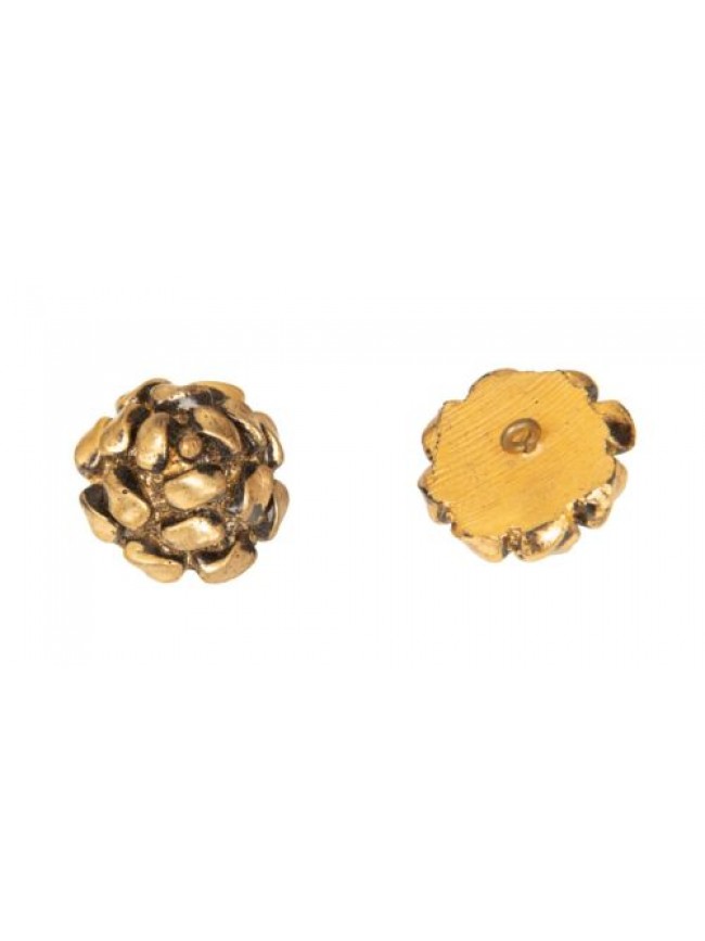 SG Set 10 bottoni rotondi in metallo con gambo da cucire mm.26 x 26 x 19 mm arti