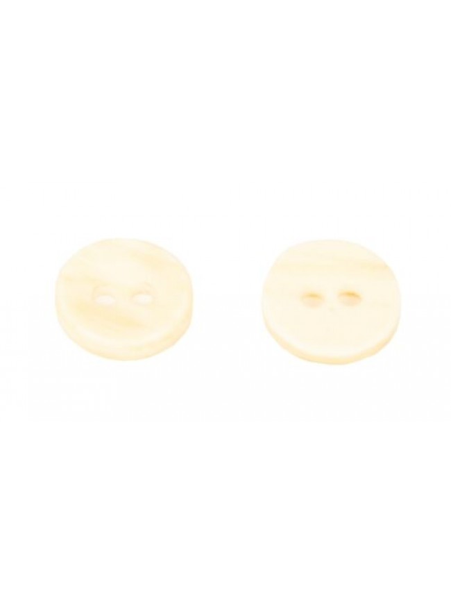 SG Set 10 bottoni rotondi in plastica con due fori per cucire mm.18 x 18 x 3 mm 