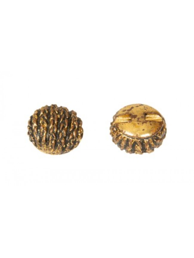 SG Set 4 bottoni rotondi in metallo  con gambo da cucire mm.19 x 19 x 13 mm arti