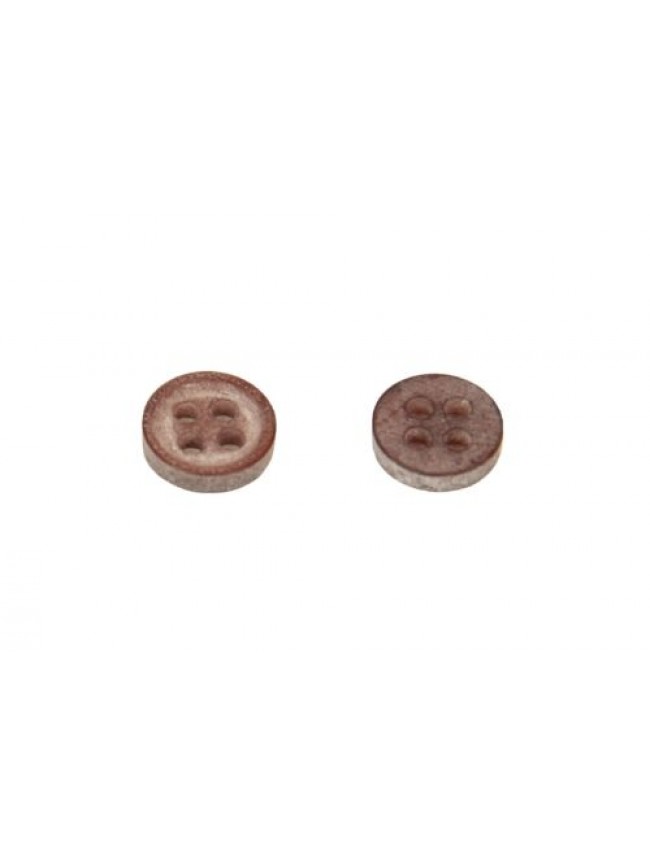 SG Set 7 bottoni rotondi con quattro fori per cucire in plastica mm.10 x 10 x 2 