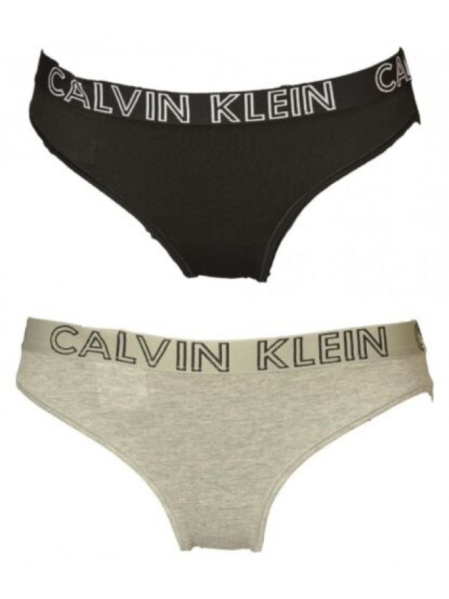 SG Slip donna CALVIN KLEIN mutanda cotone con elastico a vista underwear articol