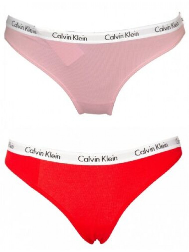 SG Slip donna CALVIN KLEIN mutanda cotone elasticizzato con elastico a vista log