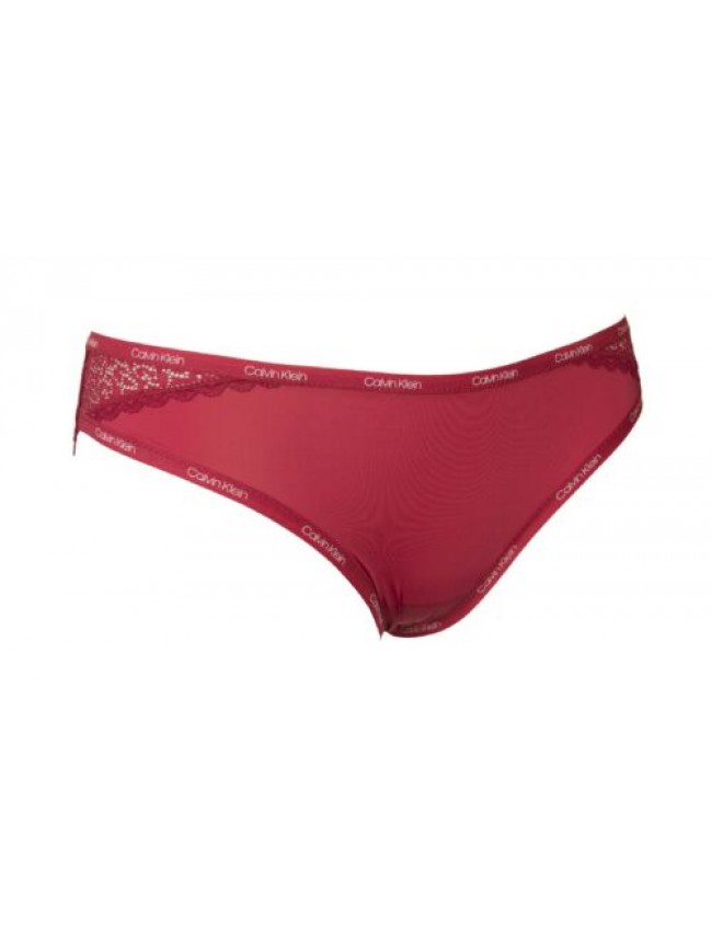 SG Slip donna CK CALVIN KLEIN pizzo cuciture piatte elastico a vista articolo QF