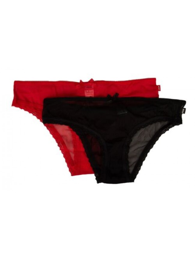 SG Slip donna FILA style fit confezione 2 capi con inserti in pizzo articolo 204