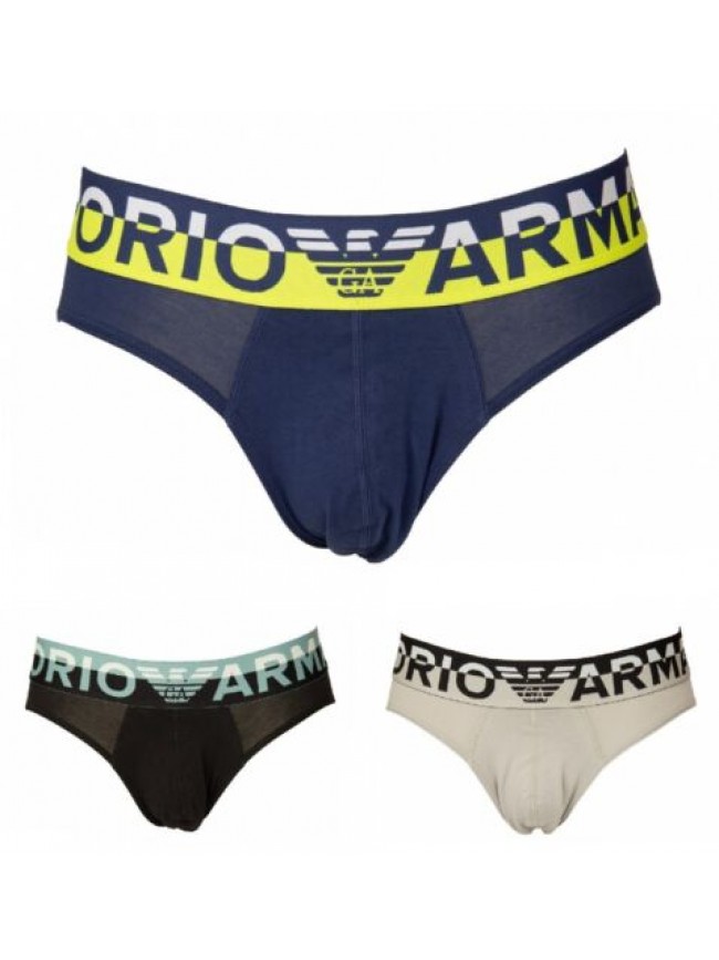 SG Slip uomo EMPORIO ARMANI mutanda elastico a vista cotone elasticizzato underw