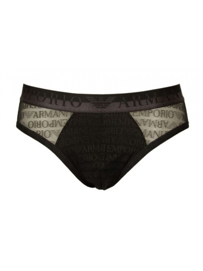 SG Slip uomo EMPORIO ARMANI mutanda elastico a vista tessuto logato e trasparent