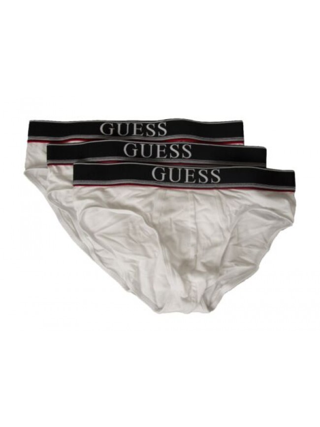 SG Slip uomo GUESS confezione 3 pezzi elastico a vista mutanda tripack cotone el