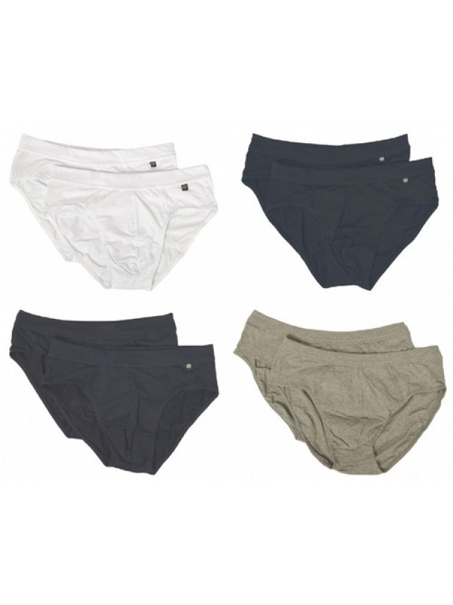 SG Slip uomo RAGNO confezione 2 capi puro cotone elasticizzato bio cotton stretc