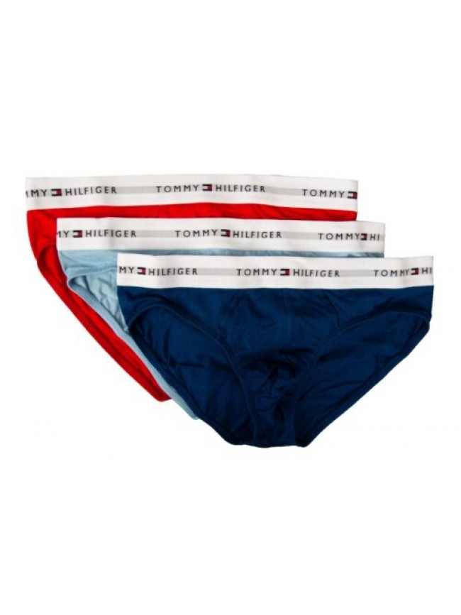 SG Slip uomo TH TOMMY HILFIGER confezione 3 slip mutande elastico a vista cotone