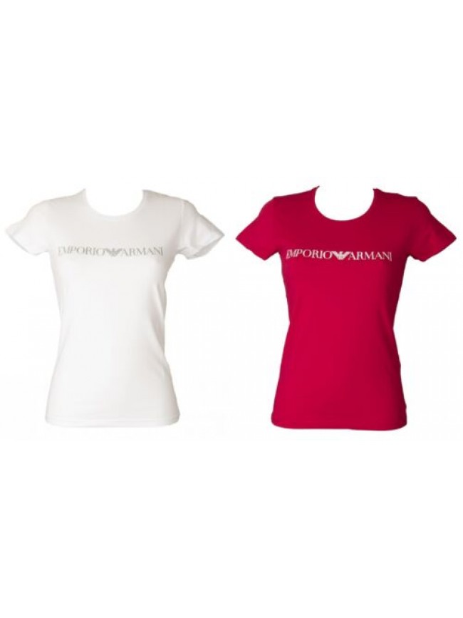 SG T-shirt donna EMPORIO ARMANI manica corta girocollo con stampa logo articolo 
