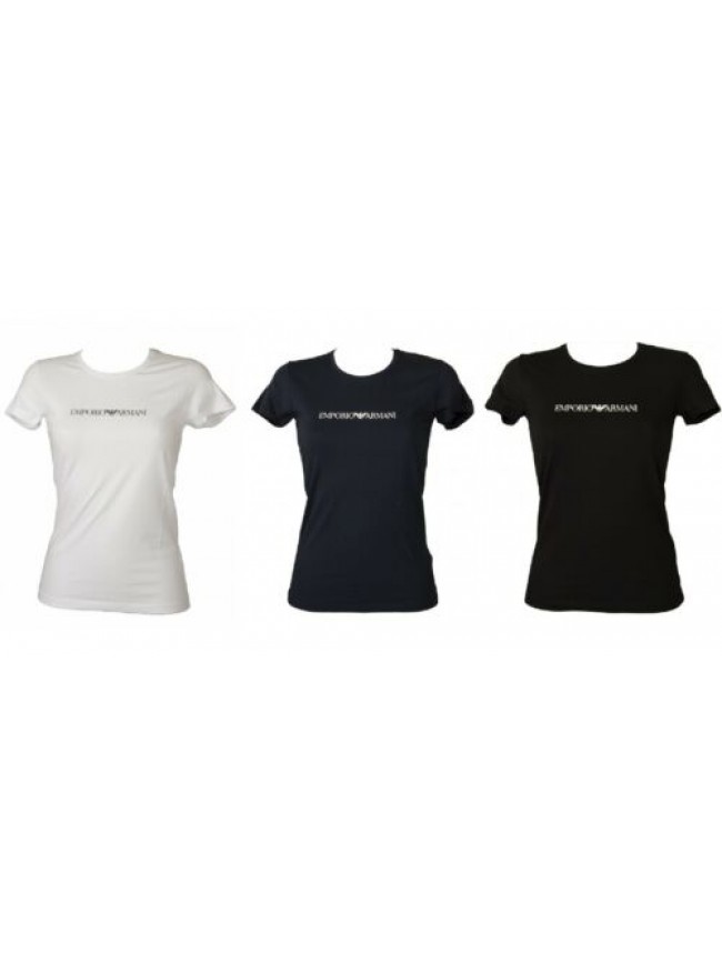 SG T-shirt donna EMPORIO ARMANI manica corta girocollo maglietta elasticizzata  