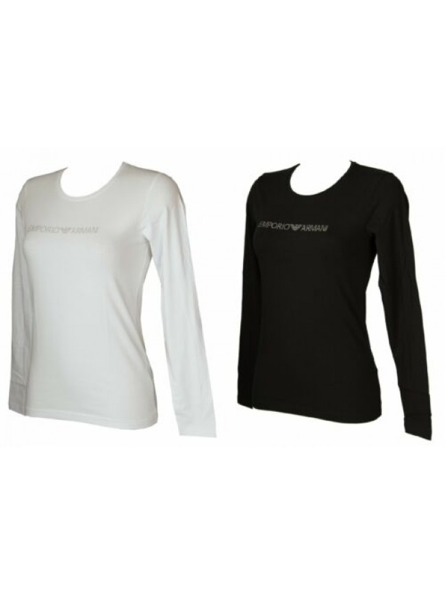 SG T-shirt donna manica lunga girocollo maglia EMPORIO ARMANI articolo 163229 0A