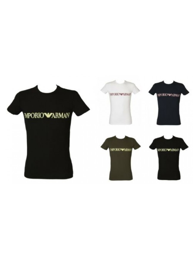 SG T-shirt maglietta uomo girocollo manica corta megalogo elasticizzata EMPORIO 