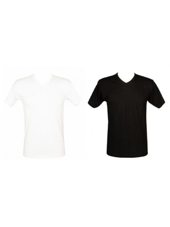 SG T-shirt uomo EFFEPI maglia mezza manica scollo v puro cotone articolo 864