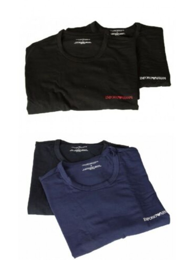 SG T-shirt uomo EMPORIO ARMANI confezione 2 pezzi maglia mezza manica girocollo 
