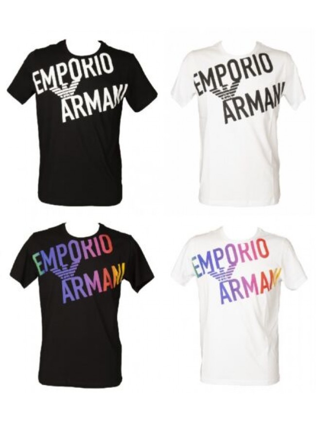 SG T-shirt uomo EMPORIO ARMANI maglia mezza manica girocollo con logo stampato p