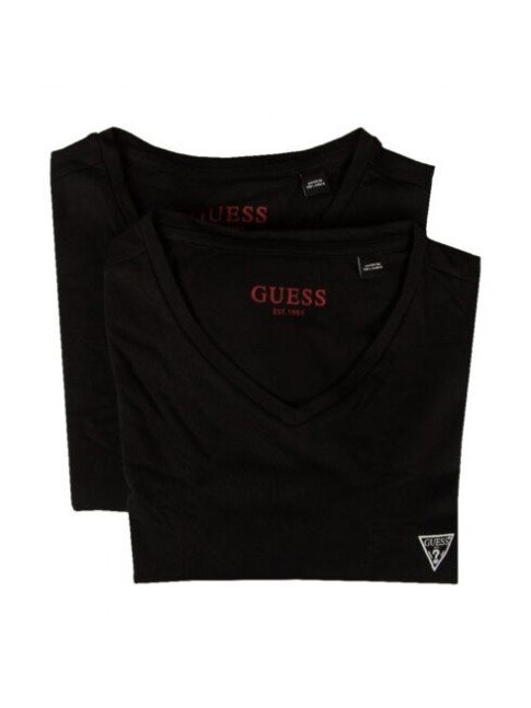 SG T-shirt uomo GUESS confezione 2 capi manica corta scollo v cotone elasticizza