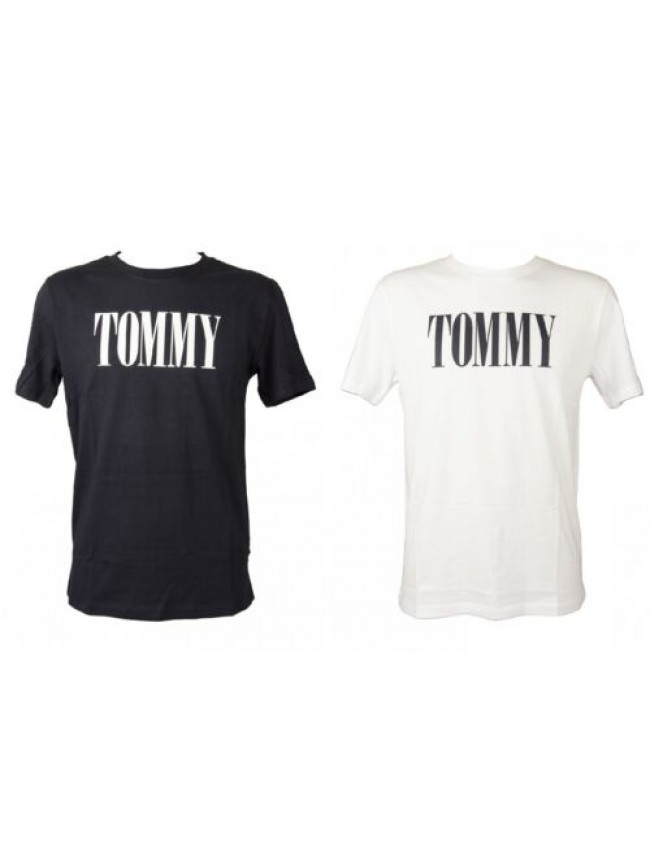 SG T-shirt uomo TH TOMMY HILFIGER manica corta girocollo puro cotone con stampa 