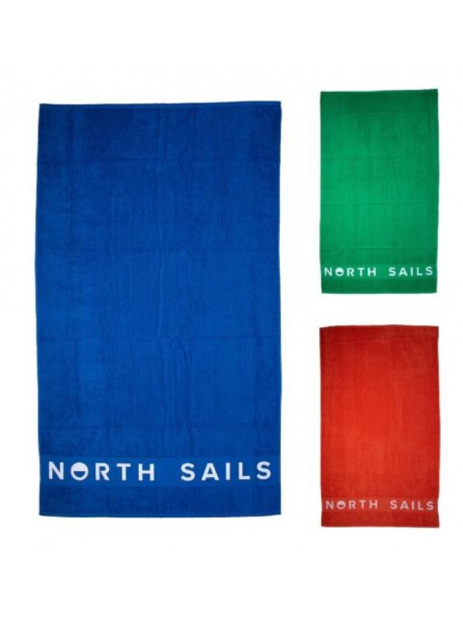 SG Telo mare NORTH SAILS  piscina o spa spugna di cotone beachwear con logo cm.1
