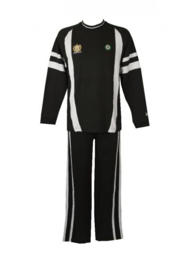 SG Tuta completo tempo libero uomo cotone invernale interlock manica lunga giroc