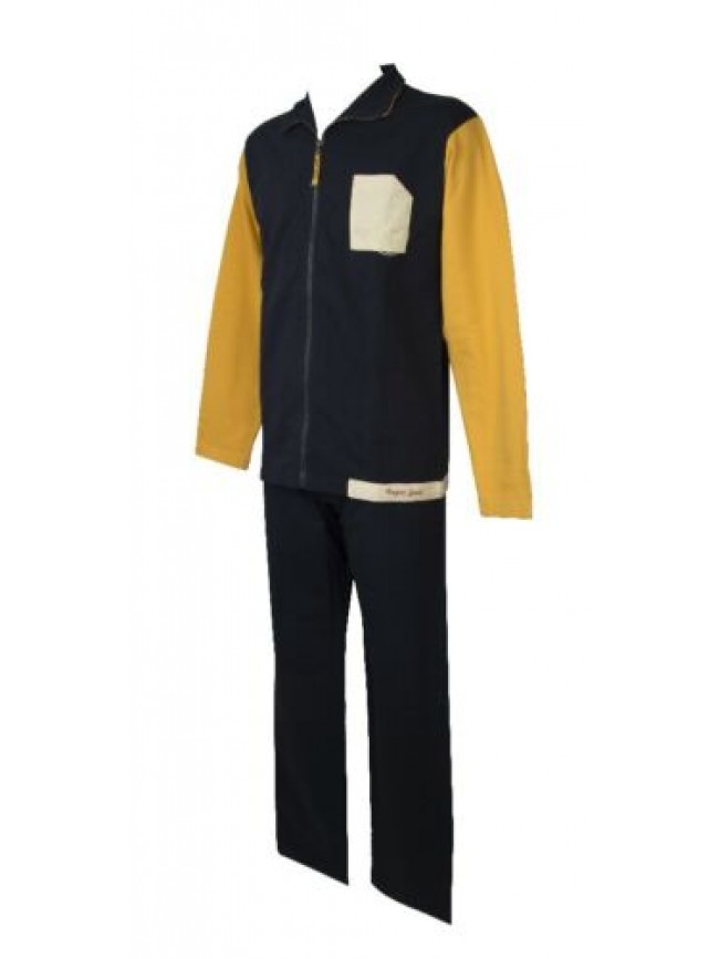 SG Tuta uomo RAGNO SPORT tony completo tempo libero aperto con zip in cotone art