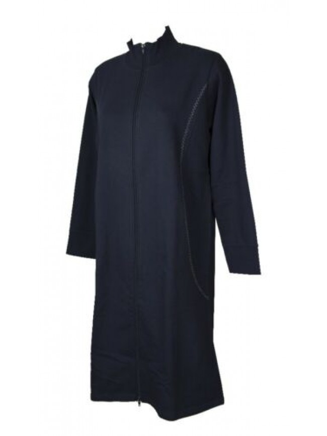 SG Vestaglia da camera RAGNO donna manica lunga aperta con zip in cotone articol
