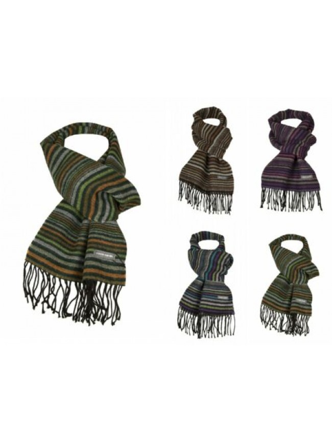 Sciarpa donna invernale lana e acrilico righe PIERRE CARDIN articolo JC3563 made