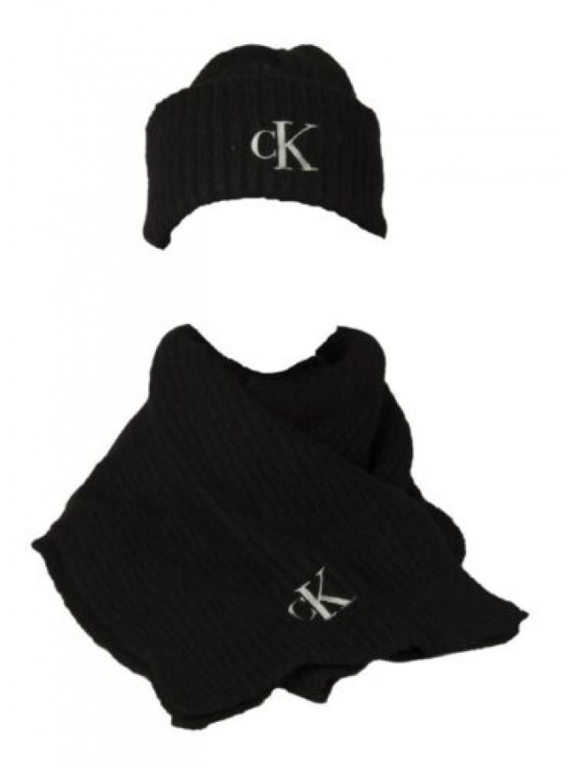 Sciarpa e cappello donna CK CALVIN KLEIN JEANS caldi e morbidi confezione da reg