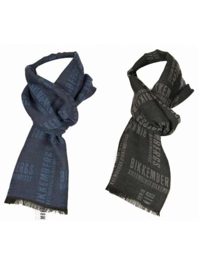 Sciarpa reversibile cm.178 x cm.32 BIKKEMBERGS articolo DI1I8108 / 17625 MADE IN