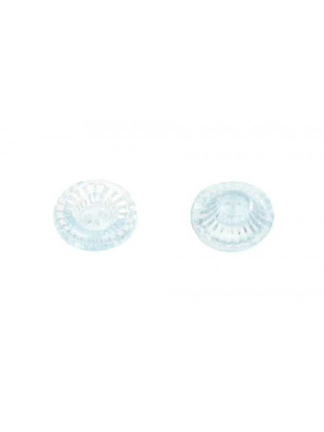 Set 10 bottoni rotondi in plastica con due fori per cucire mm.13 x 13 x 5 mm art