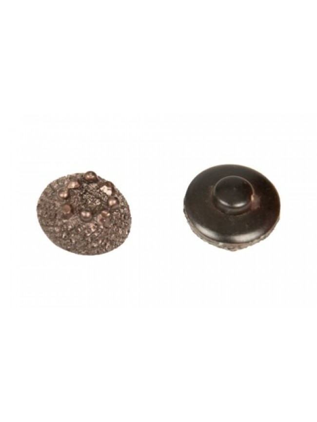 Set 2 bottoni rotondi con gambo per cucire in plastica mm.21 x 21 x 14 mm artico
