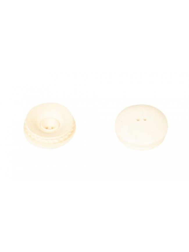 Set 4 bottoni rotondi a due fori in plastica mm.22 x 22 x 8 mm articolo BOT00017