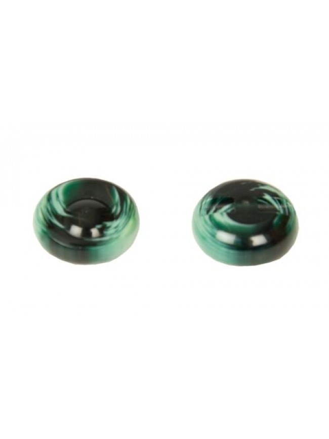 Set 4 bottoni rotondi in plastica con gambo da cucire mm.22 x 22 x 11 mm articol