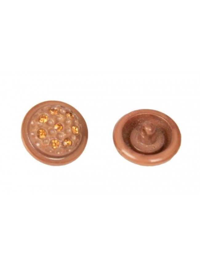 Set 4 bottoni rotondi in plastica con gambo da cucire mm.25 x 25 x 15 mm articol