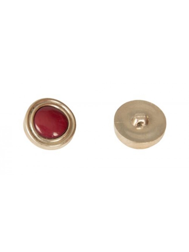 Set 4 bottoni rotondo in plastica con gambo da cucire mm.23 x 23 x 11 mm articol