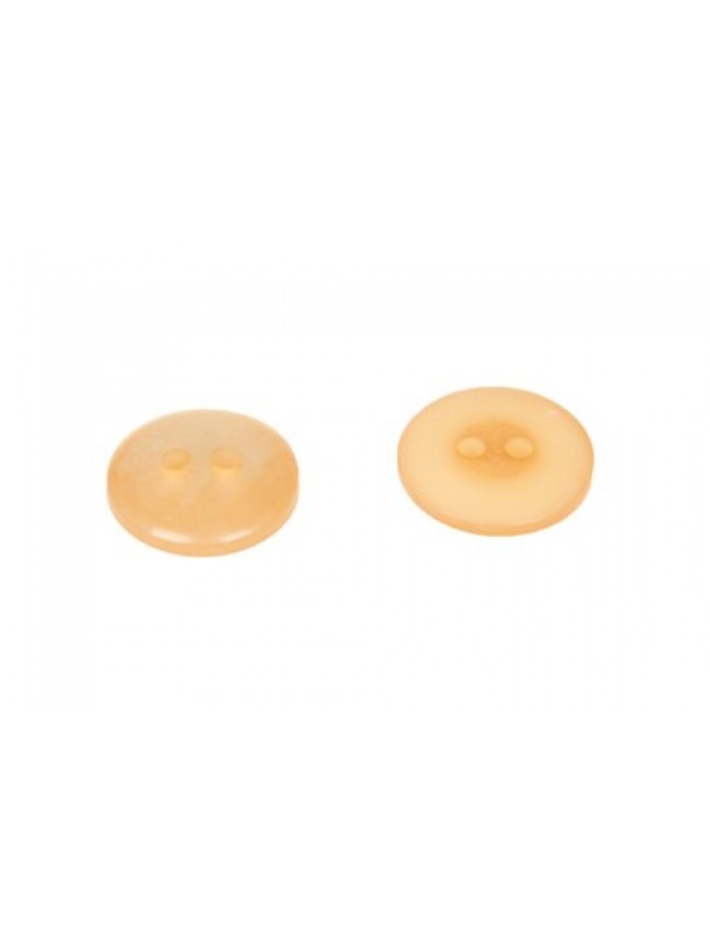 Set 7 bottoni rotondi con due fori per cucire in plastica mm.15 x 15 x 4 articol