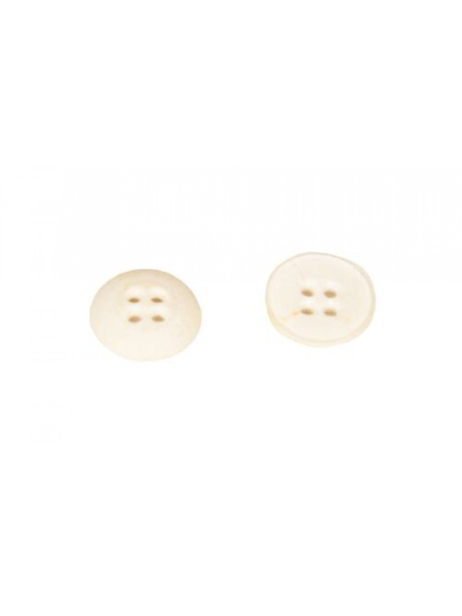 Set 7 bottoni rotondi con quattro fori per cucire in plastica mm.12 x 12 x 2 mm 