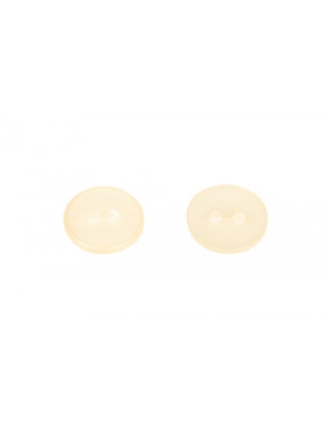 Set 9 bottoni rotondi in plastica con due fori per cucire mm.12 x 12 x 2 mm arti