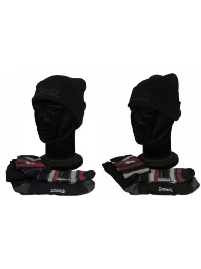 Set regalo cappello cuffia + 2 paia calze lunghe uomo LONSDALE articolo LNSG0001