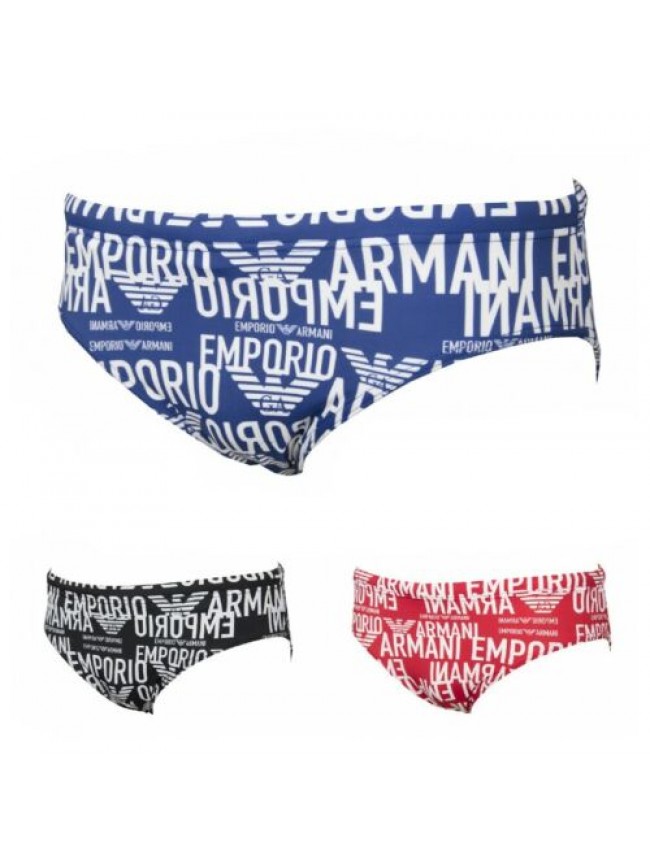 Slip costume uomo mare o piscina logato coulisse all interno swimwear EMPORIO AR