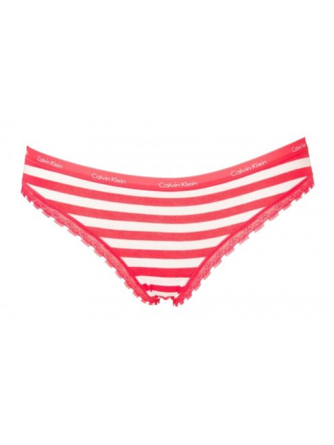 Slip donna CALVIN KLEIN mutanda cotone elasticizzato con elastico a vista logato
