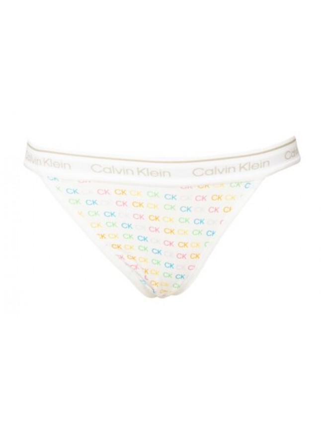 Slip donna CK CALVIN KLEIN mutanda brasilian cotone elasticizzato elastico a vis